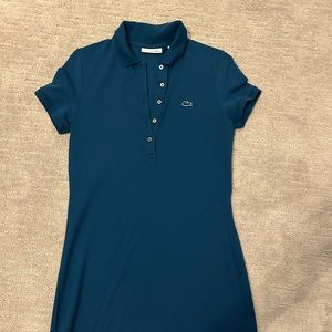 Lacoste dress teal color worn 1 time